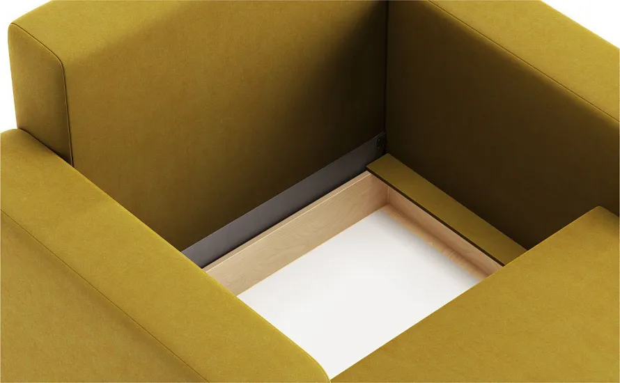 Кресло-кровать Баден Leonardo 09 жёлтый - 7 Кресло-кровать Баден Leonardo 09 жёлтый - 7